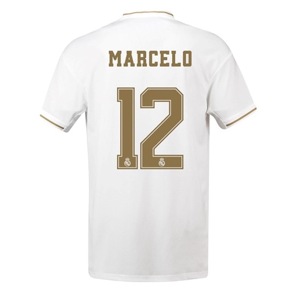 Trikot Real Madrid NO.12 Marcelo Heim 2019-20 Weiß Fussballtrikots Günstig